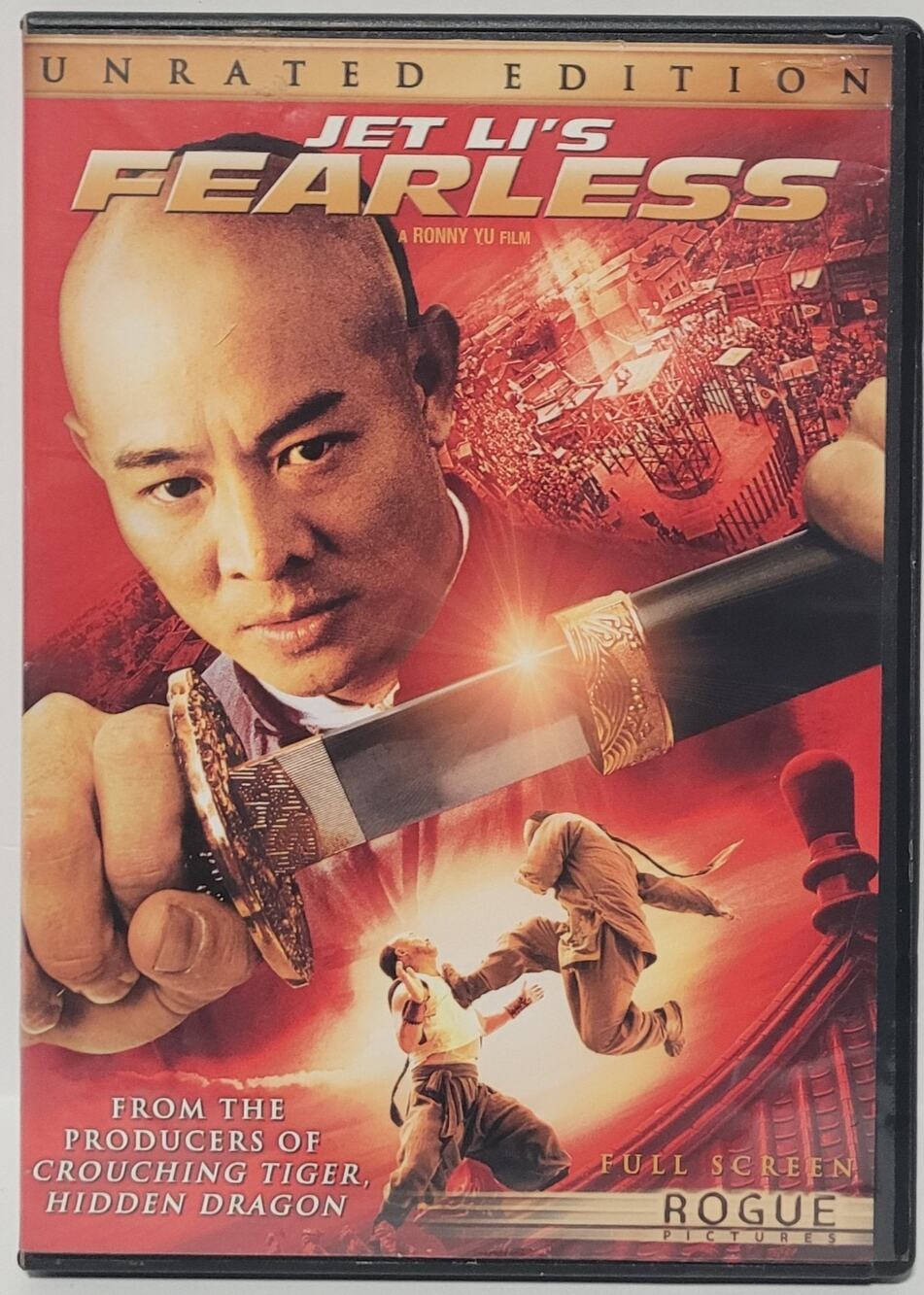 Fearless (DVD, 2006) Unrated Edition Jet Li Region 1